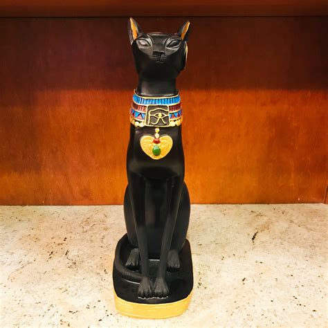 Black Egyptian Ancient Style Cat Goddess Bastet Statue 2 Sizes Availa Goodmanandwife