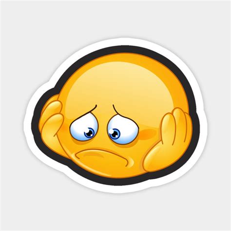 Depressed Emoji Emoticon Emoji Magnet Teepublic