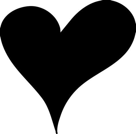 Heart Black And White Clip Art Heart Silhouette Cliparts Png Download Images