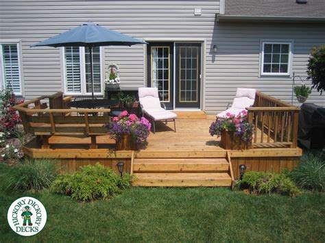Creating the space in your backyard it's important to have the proper lighting so people can see. Deck Gallery