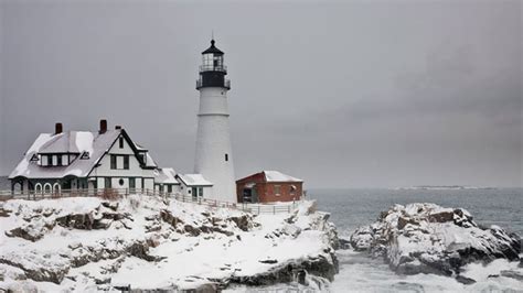 Picture Perfect Lighthouses In Winter Photos
