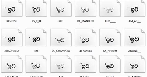 Sinhala Font Pack Shiplasopa