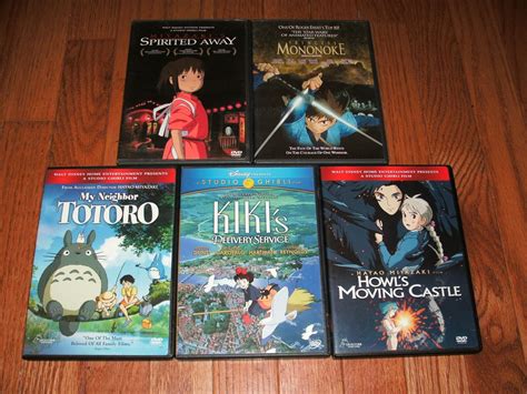 Disneys Ghibli Studios Hayao Miyazaki Dvds My Neighbor Totoro Kiki