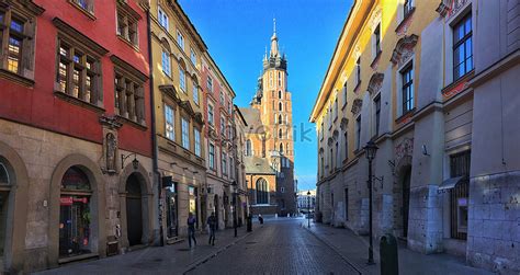 Landscape Of Krakow A Famous Tourist City In Poland Picture And Hd