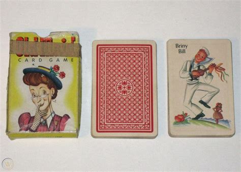 Vintage 1940s 1950s Whitman Old Maid Card Game 3009 Complete Deck Original Box 1857967706
