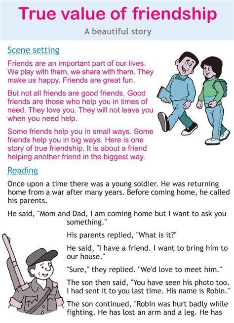 True Value Of Friendship Stories With Moral Lessons English Stories