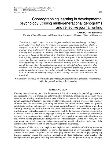 Introduction To Psychology Reflective Essay