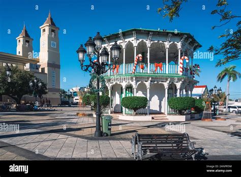 The Plaza Independencia Central Square In Puerto Plata Dominican