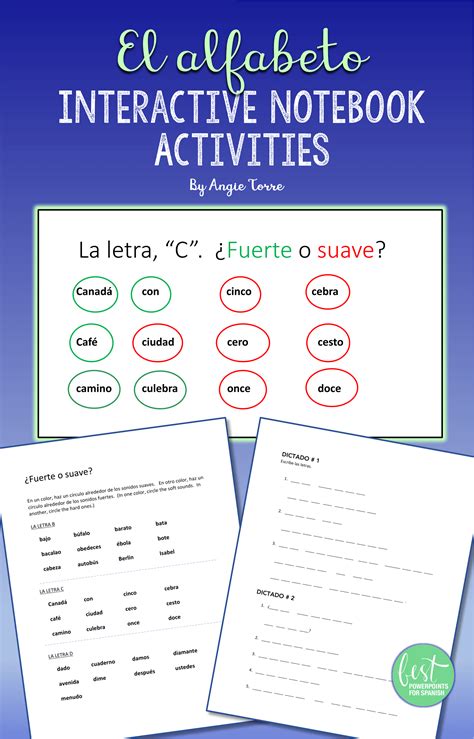 Spanish Alphabet El Alfabeto Interactive Notebook Activities Spanish