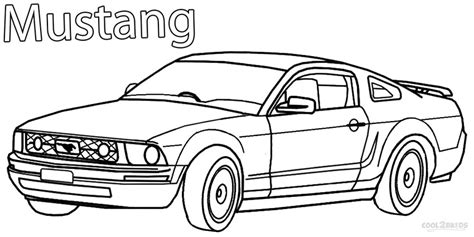 Printable Mustang Coloring Pages For Kids
