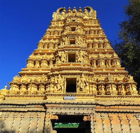 South Indian Temple Temple With South Indian Architect Editorial Stock