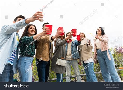Happy Diverse Young People Having Fun Stock Photo 2122961276 Shutterstock