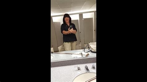 my right to pee transgender woman takes selfie in woman s bathroom