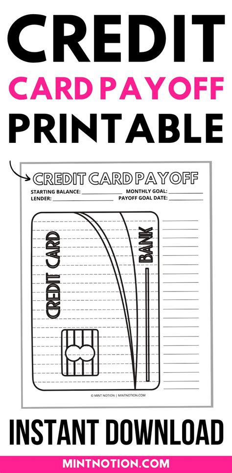 Find a credit card that works for me explore cards now. Credit Card Debt Payoff (Printable) | Paying off credit cards, Credit card debt payoff, Payoff