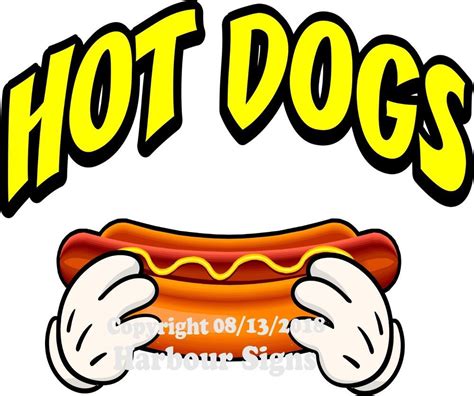 Hot Dogs Decal Monkey Concession Food Truck Vinyl Sticker Choose Your