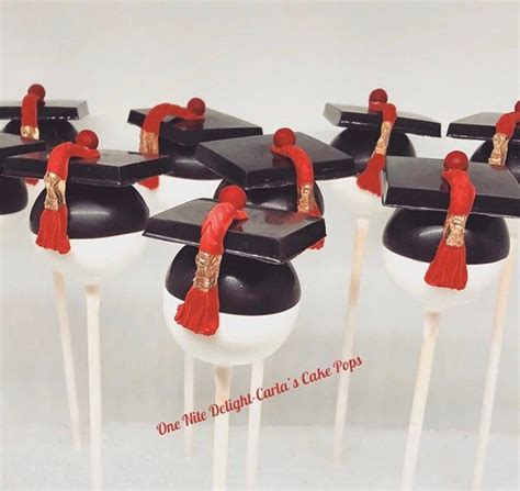1 Dz Cake Pops Individually Wrapped Grad Caps And Sprinkle Pops