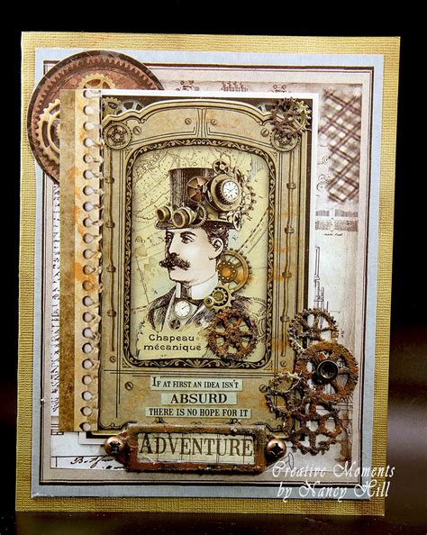 creative moments by nancy hill steampunk stamperia