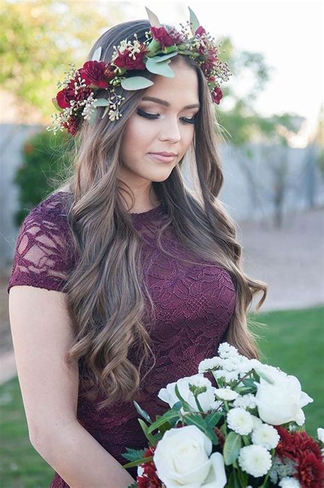 Tips For Looking Your Best On Your Wedding Day Flower Crown Hairstyle