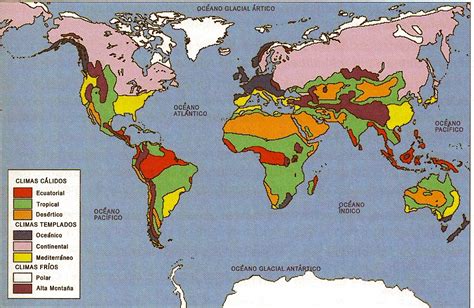Mapa Los Sistemas Climáticos Tropicales E Intertropicales