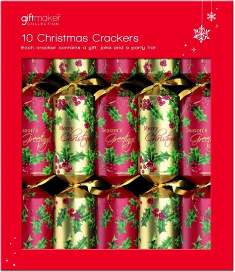 Buy Christmas Crackers Red And Gold 10 X 14 From Our All Christmas Range