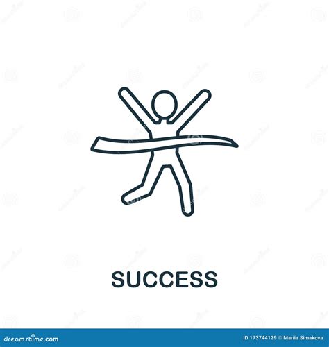 Success Icon Simple Line Element Success Symbol For Templates Web