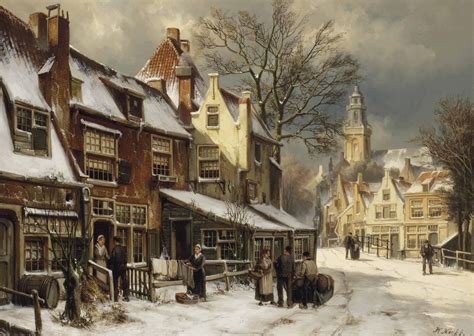 Willem Koekkoek Amsterdam 1839 1895 Niewer Amstel A Dutch Town In