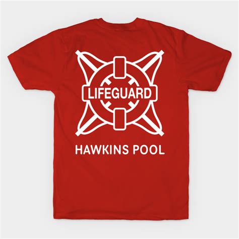 Stranger Things Hawkins Pool Lifeguard Front Back Stranger Things Sticker Teepublic Ph