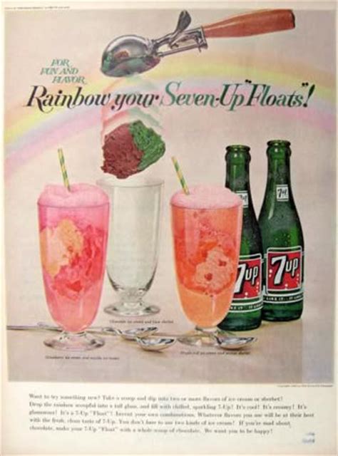 1963 7 Up Ad ~ Rainbow Your Floats Vintage Beverage Ads Other