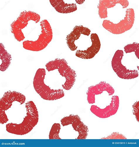 lipstick kiss seamless stock vector illustration of pattern 23415815