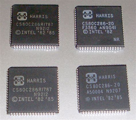 Vintage Harris 80286 286 Cpu Chip Processor Lot Sale And Help Comments