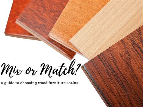 Match Or Mix Wood Stains That Go Together Countryside Amish Furniture