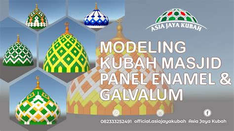 Sketchup Contoh Motif Kubah Masjid Panel Enamel And Galvalum