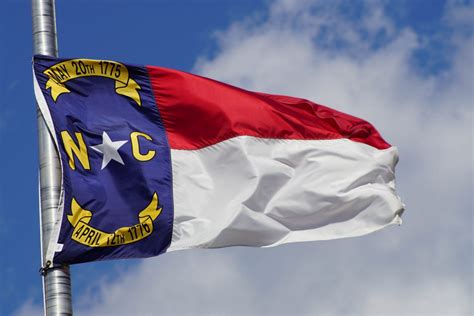 North Carolina Flag Clean Public Domain