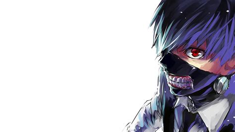 Anime the last supper wallpaper, crossover, alphonse elric, assassination white mask illustration, tokyo ghoul, kaneki ken, anime, one person. Cool Tokyo Ghoul Wallpaper with Kaneki Ken in Blue Hairs ...