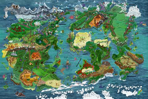 Map Of Equestria And Beyond By Keenkris On Deviantart