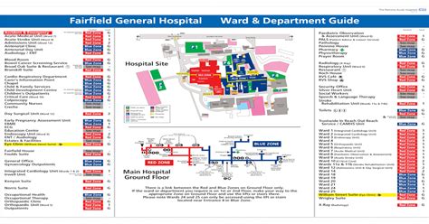 NHS Trust Fairfield General Hospital Ward Department Here/Fairfield Map and A-Z General Hospital ...