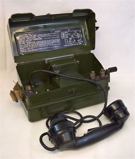British Army Genuine Ex Mod Field Telephone Ww2 Ww11 Type J