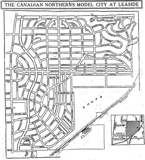 Map Of Plan For Leaside The Toronto Star December 2 1912 Toronto