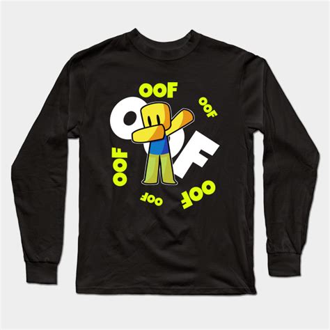 Roblox Oof Dabbing Dab Noob Gamer T For Kids Roblox Long Sleeve