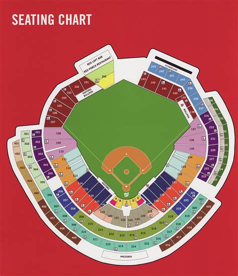 Row Seat Number Nationals Park Seating Chart With Rows