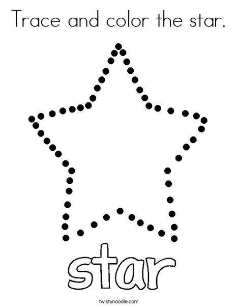 Star Shapes To Trace