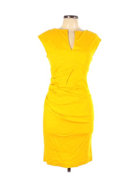 Sheike Women Yellow Casual Dress 12 Ebay