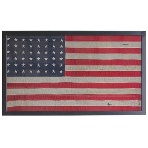 Original 48 Stars American Flag American Flag Flag Framed American Flag