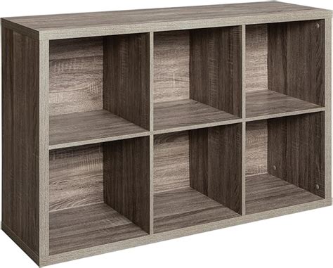 Closetmaid 6 Cube Storage Shelf Organizer Bookshelf With Back Panel Easy Assembly