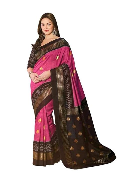 Vipul Bhagalpuri Silk Saree Multicolor Clothing And Accessories