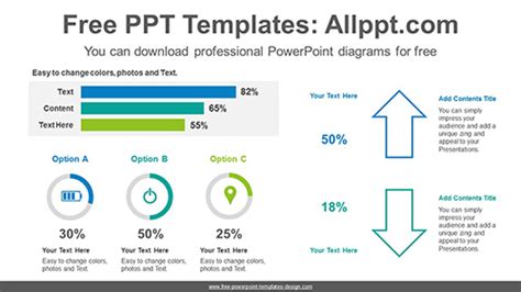 Doughnut Bar Chart Powerpoint Diagram For Free