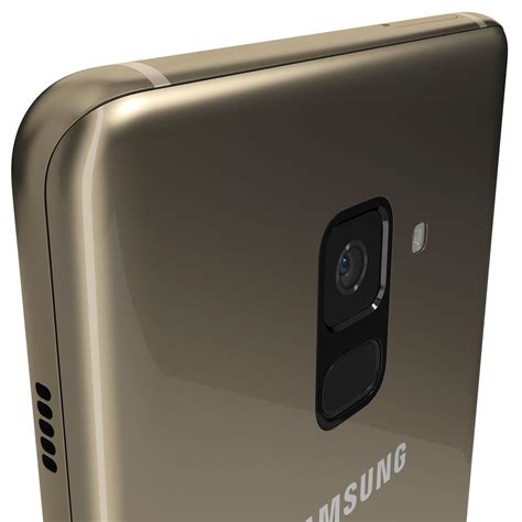 Samsung Galaxy A8 2018 Plus Gold 3d Modell 39 3ds Fbx Max Obj