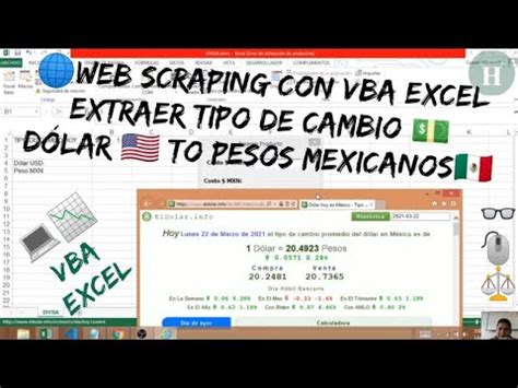 Web Scraping Con VBA Excel Obtener El Tipo De Cambio Entre USD Y MXN