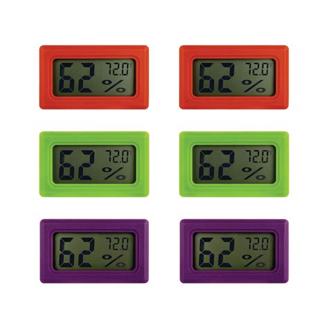 Pack Of Mini Hygrometers Temp And Humidity Monitoring