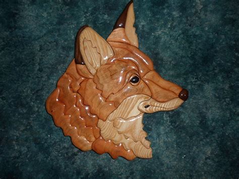Red Fox Intarsia Whittling Scroll Saw Red Fox Scrollwork Autumn